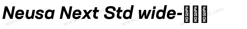 Neusa Next Std wide字体转换